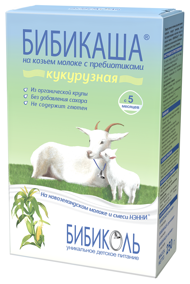 Бибикаша Кукурузная на козьем молоке с пребиотиками