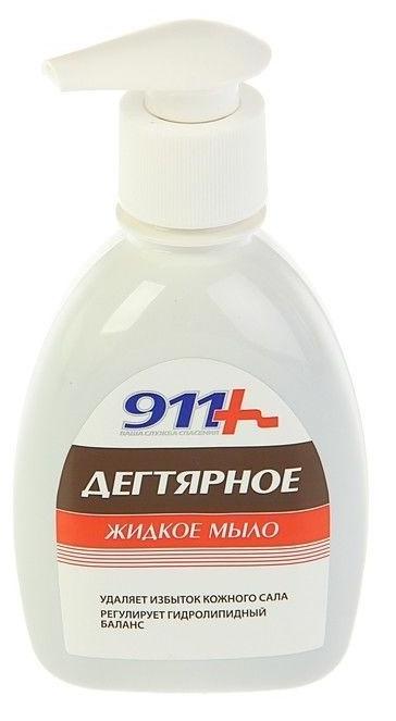 911 Мыло Дегтярное а/бактер. 250мл (Р)