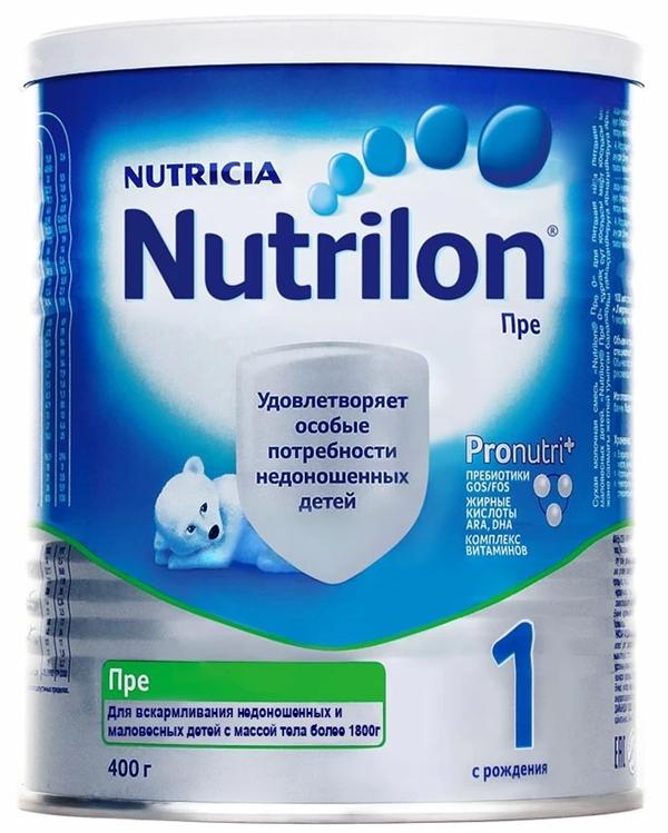 Nutrilon Пре-1 для недоношенных детей весом более 1800 г, 400 г