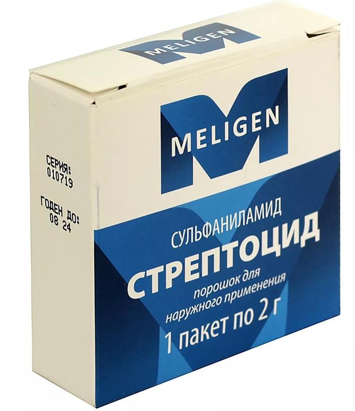 Стрептоцид пор.пак. 2г (Р) (Мелиген)