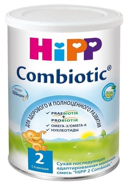 HiPP 2 Combiotic смесь сухая молочная 350 г (6-12) (банка)