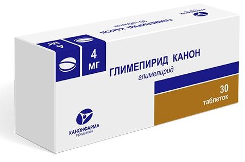 Глимепирид Канон таб. 4мг N30 (Р)