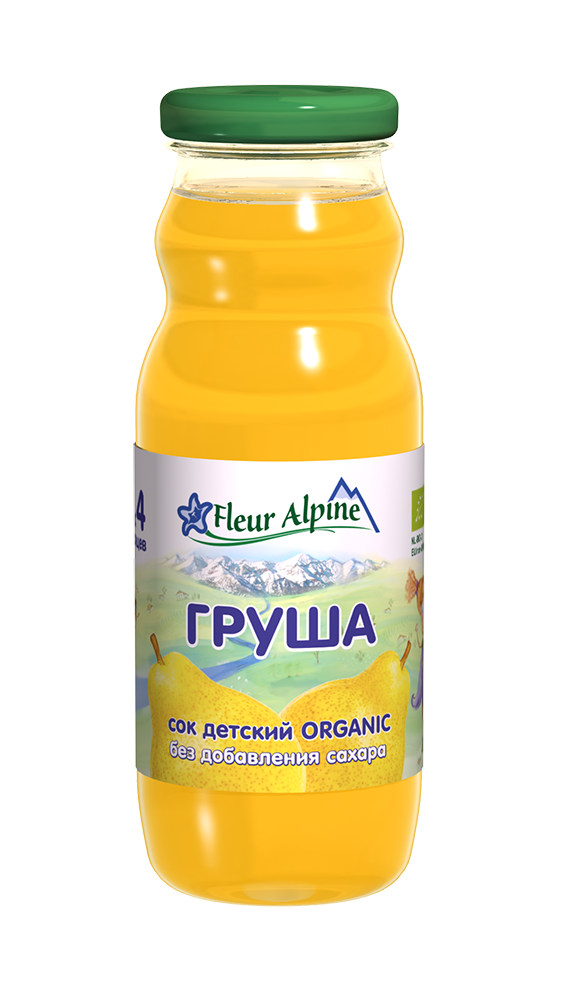 Fleur Alpine ORGANIC (ФА) Детский сок ГРУШЕВЫЙ осветленный 200мл (4+)