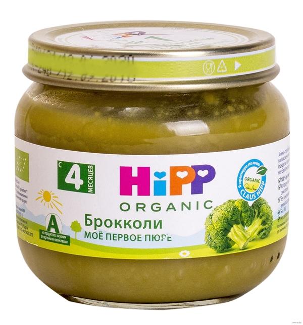 HiPP Пюре"Мое перв.пюре" с брокк. 80г (с 4мес) (Р) (ПТ)