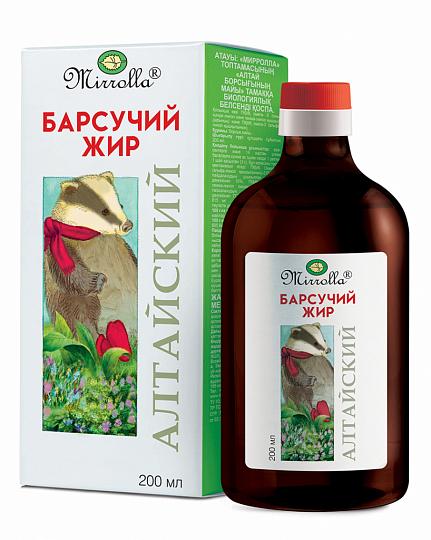 Жир алтайского барсука «Мирролла» 200мл