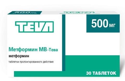 Метформин МВ-Тева таб. 500мг №30