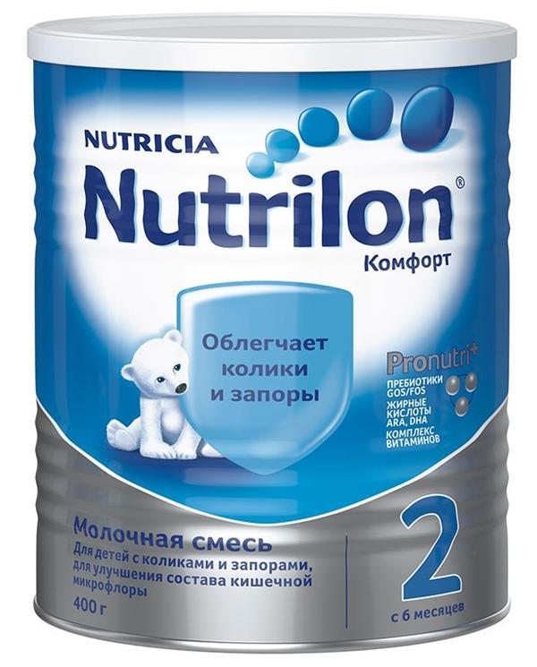 Nutrilon Комфорт-2 Сухая адаптированная молочная смесь 400 г (6+)