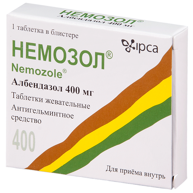 Немозол таб. жев. 400мг N1 (Р)