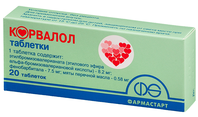 Корвалол таб.: 20 шт.