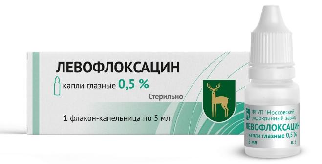 Левофлоксацин капли глазные 0,5% 5мл