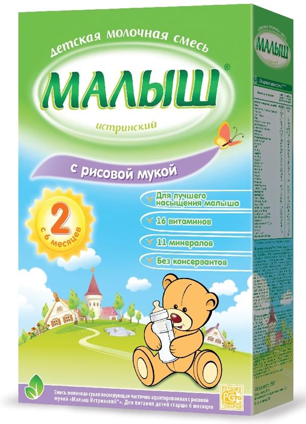 МАЛЫШ Истринский-2 сухая молочная смесь с рисовой мукой 350 г (6+)
