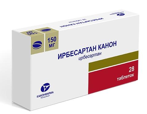 Ирбесартан Канон таб. 150мг N28 (Р)