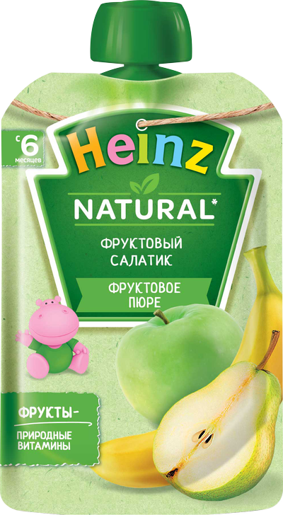 Heinz Пюре Фруктовый салатик 100 г (6+)