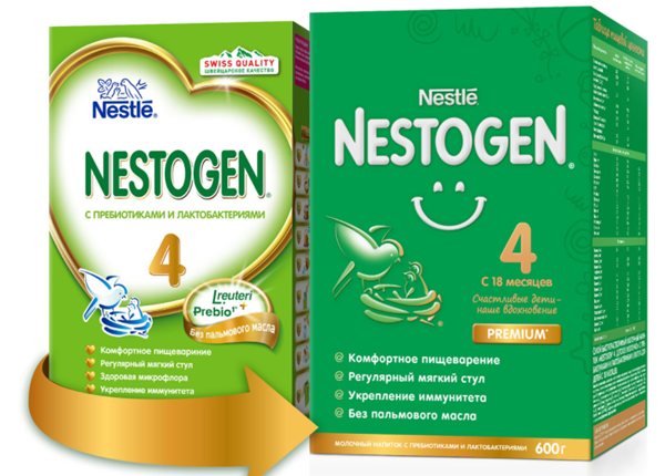 Nestogen-4 Детское молочко 600г (с 18 мес.)(Р) (ДПИ)