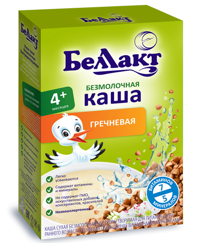 Беллакт Безмолочная каша гречневая 200 г (4+)