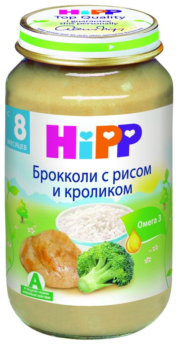 HiPP Пюре брокколи с рисом и кроликом
