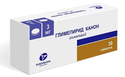 Глимепирид Канон таб. 3мг N30 (Р)