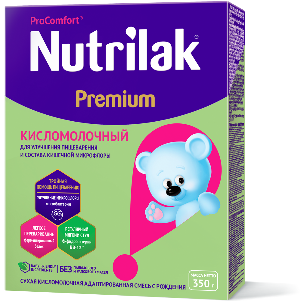 Nutrilak Premium Кисломолочный Сухая адаптированная молочная смесь 350 г (0+)