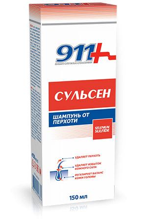 911 Шампунь Сульсен 150мл от перх.  (Р)