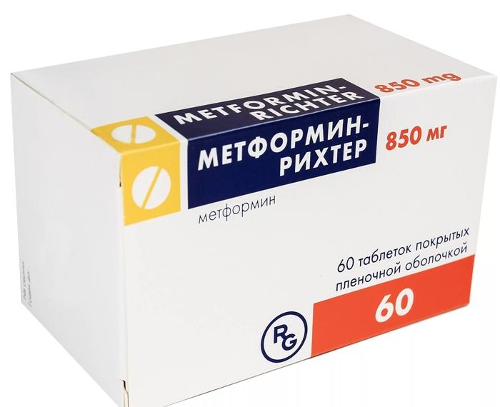 Метформин-Рихтер таб. 850 мг: 60 шт.