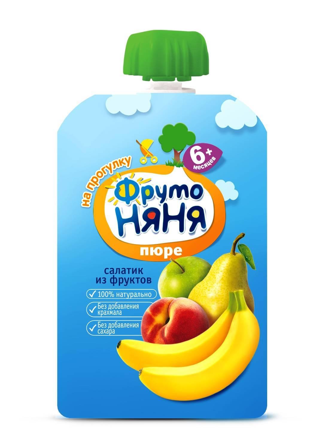 Фруто Няня Пюре Салатик из фруктов