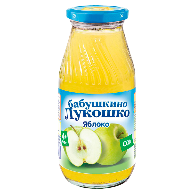 Бабушкино Лукошко Сок Яблоко осветленный 200 мл (банка) (4+)