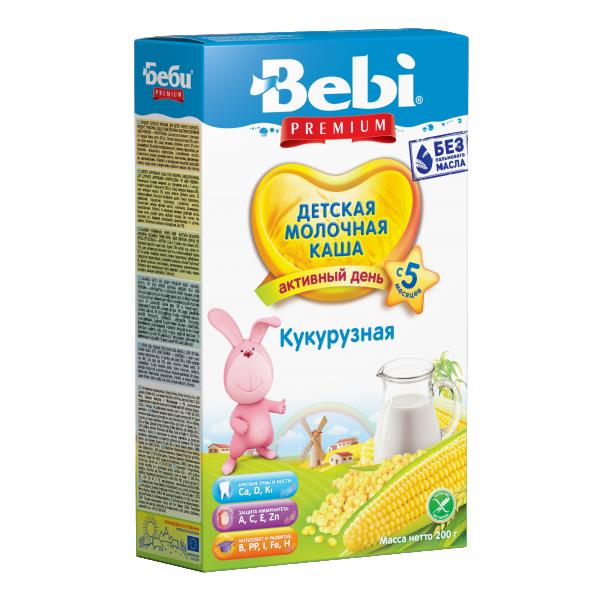 Bebi Premium Каша Молочная Кукурузная