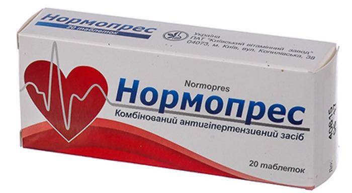 Нормопрес таб.: 20 шт.