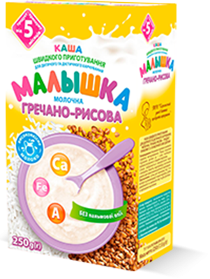МАЛЫШКА Молочная гречнево-рисовая каша