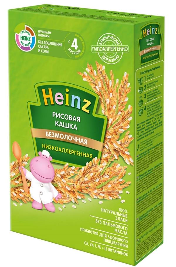 Heinz Низкоаллергенная рисовая кашка 160 г (4+)