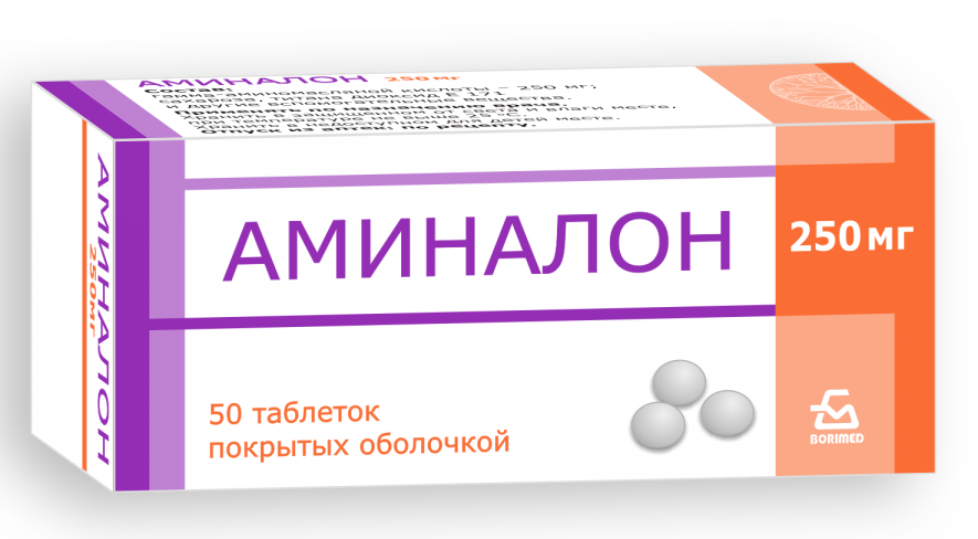 Аминалон таб. 250мг N50 (Р)
