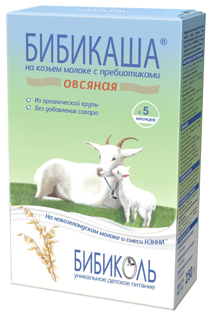 Бибикаша Овсяная на козьем молоке с пребиотиками