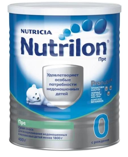 Nutrilon Пре-0 для недоношенных детей весом менее 1800 г, 400 г