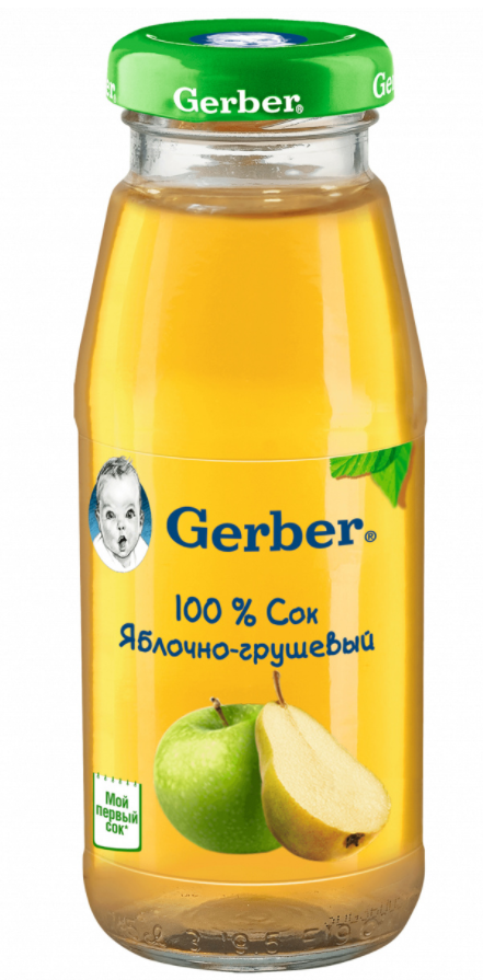 Гербер Сок Яблочно-грушевый