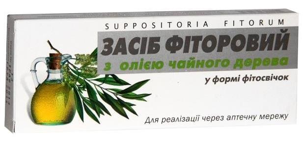 Фитосвечи Фиторовые с маслом чайного дерева: 10 шт.