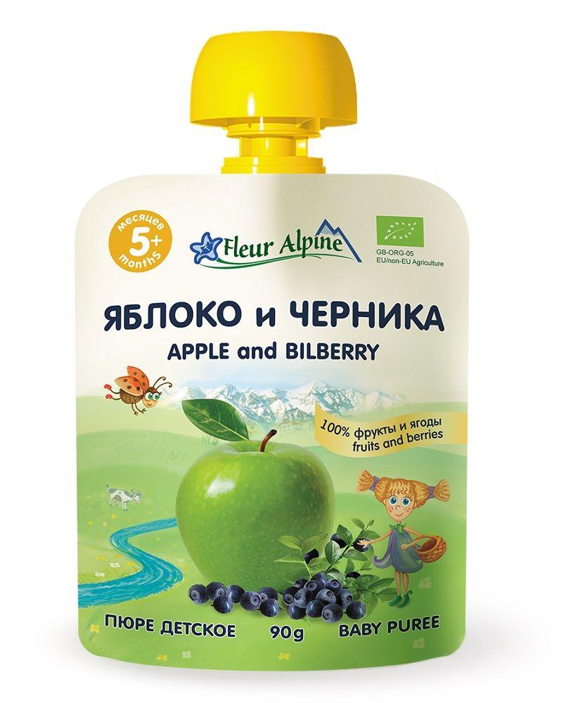 Fleur Alpine ORGANIC (ФА) 	 Пюре детское ЯБЛОКО и ЧЕРНИКА