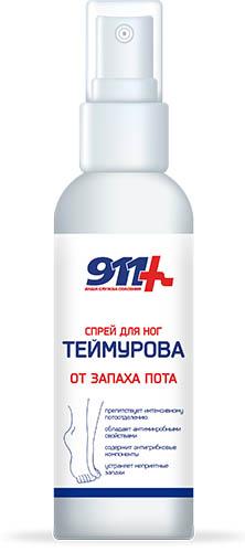 911 Теймурова спр. д/ног от зап.пота 150мл (Р)