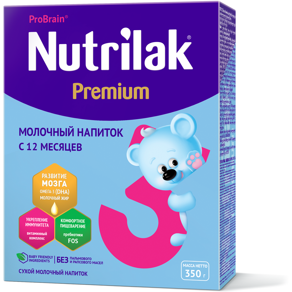 Нутрилак Premium 3 Напиток сухой молочный 350 г (12+)