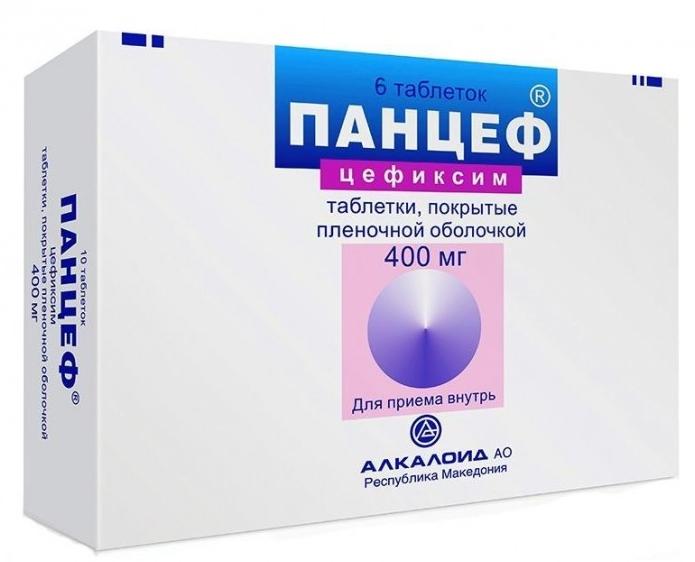Панцеф таб. 400мг N6 (Р) (Цефиксим)