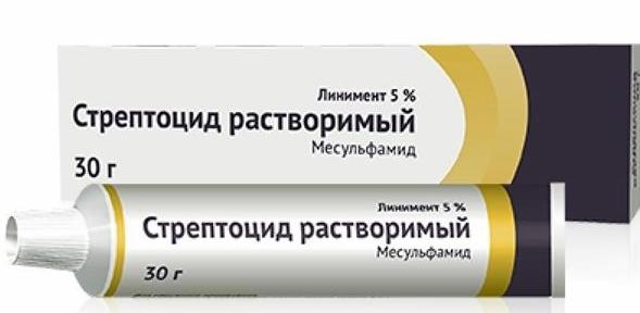 Стрептоцида линимент 5% 30г