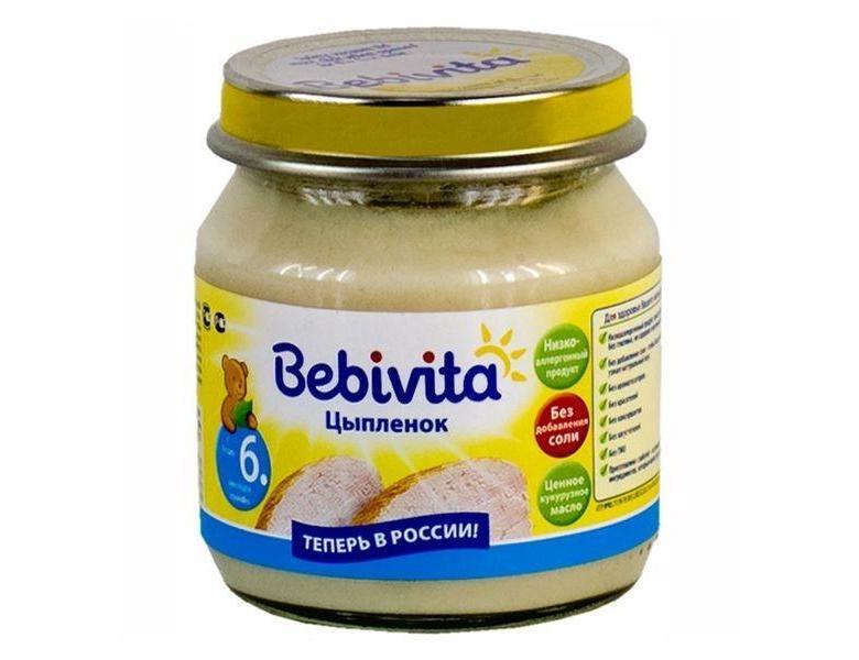 BEBIVITA Пюре цыпленок (с 6мес) 100г (Р) (ПТ)