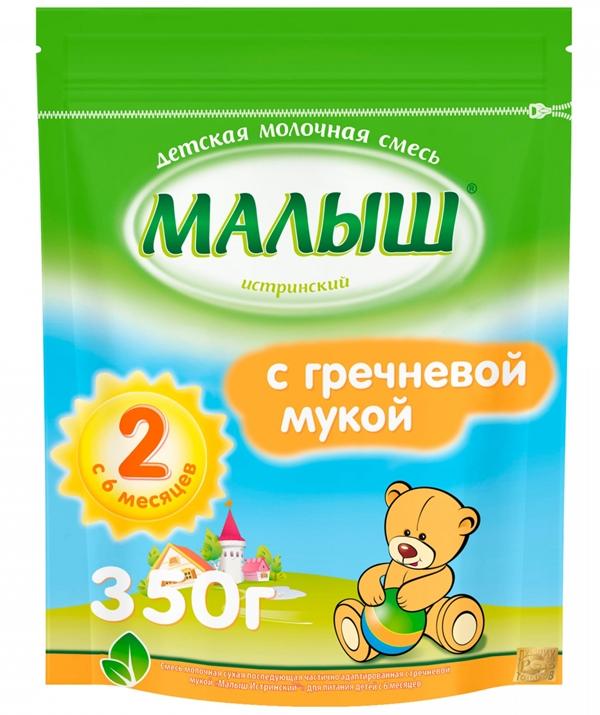 МАЛЫШ Истринский-2 сухая молочная смесь с гречневой мукой 350 г (6+)