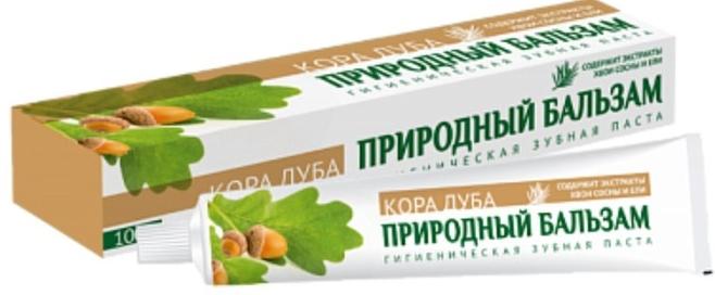 Зубная паста Природный бальзам Кора дуба