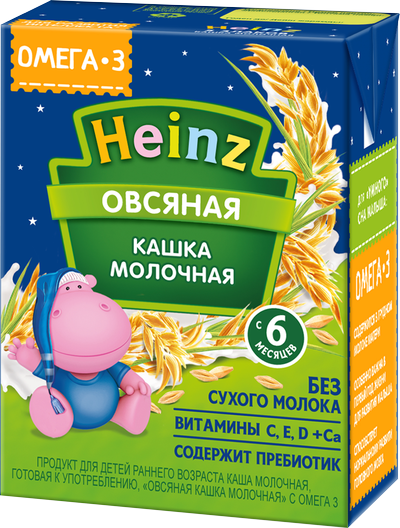 Heinz Питьевая Овсяная кашка молочная