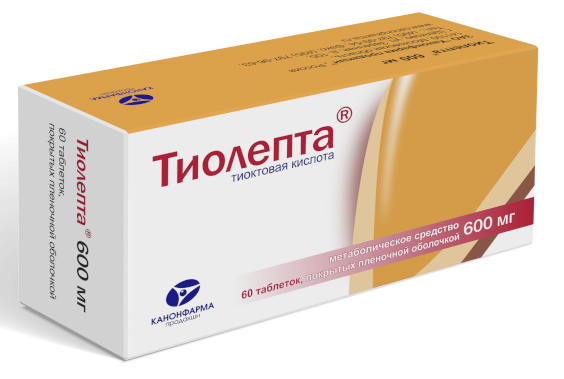 Тиолепта таб. п/о плен. 600мг N60(Р) (Октолипен)#