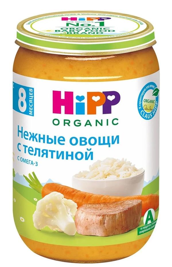 HiPP Пюре Нежные овощи с телятиной