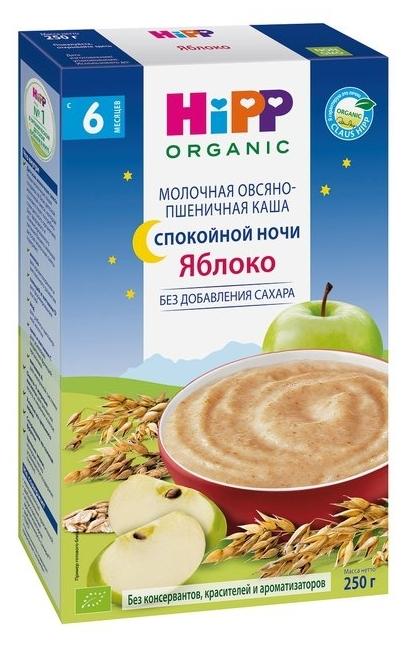 HiPP Молочная овсяно-пшеничная каша "Спокойной ночи" - "Яблоко"