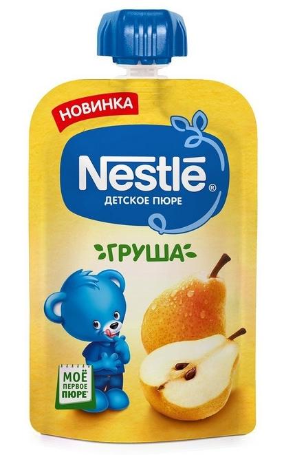 NESTLE Пюре груша 90 г (4+) (пауч)