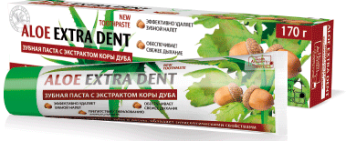 Зубная паста Aloe Extra Dent кора дуба