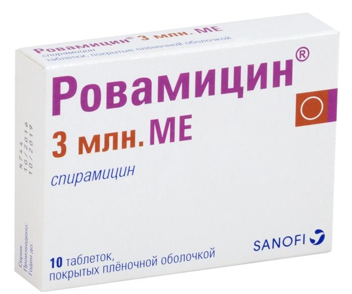 Ровамицин таб.п/о 3млн.МЕ N 10 (Р)